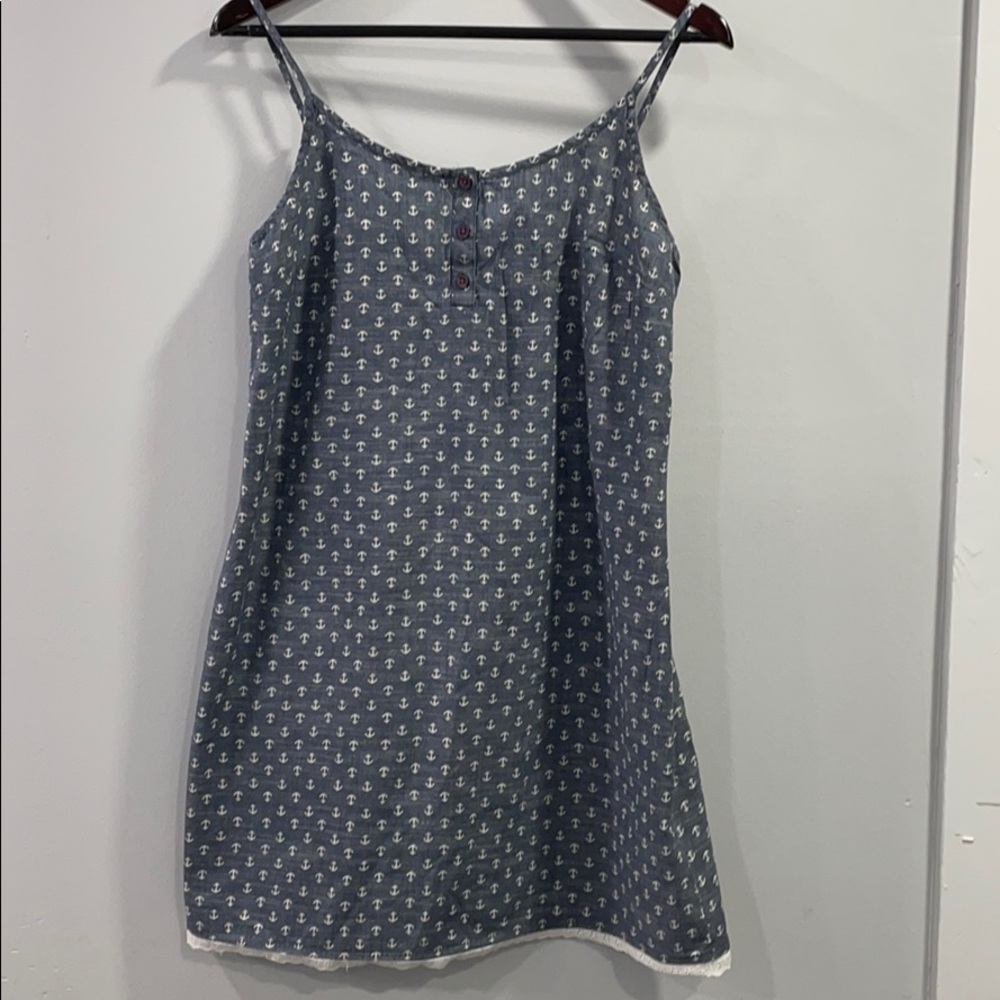 3/$15 Cynthia Rowley Chambray Anchor Night gown